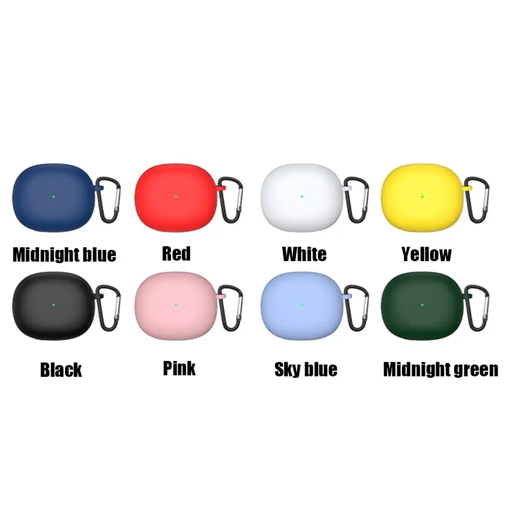Doce cor à prova de choque anti perdido capa de silicone líquido casca macia fone de ouvido bluetooth capa protetora para xiaomi botões 3