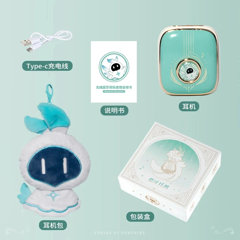 

Venti Genshin Impact Headphone Gift Customized Hifi Bluetooth 5.4 Headset Cosplay Active Noise Cancellation Earbuds In Stock