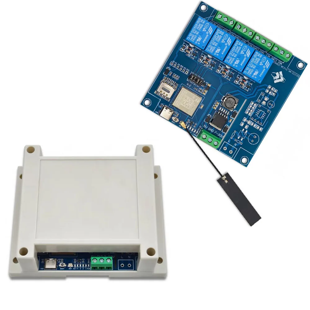 4-Channel Relay Module AIR780E 4G Full Netcom Bluetooth-compatible WiFi Development Board Power Supply AT Command Control