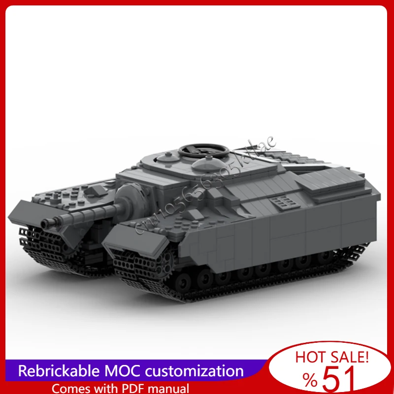 

724Pcs MOC T28 Doom Turtle Super Heavy Tank Model Building Blocks DIY Creative Assembly Toys Sets For Children Festival Gifts
