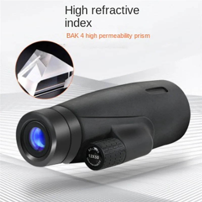 A22I High-Definition Binoculars 12X50 Smart Focusing Long-Distance Portable Travel Binoculars Monocular Hunting Toys