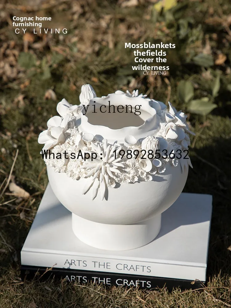 Q4  ceramic vase living room flower arrangement tabletop ornament ornament flower device