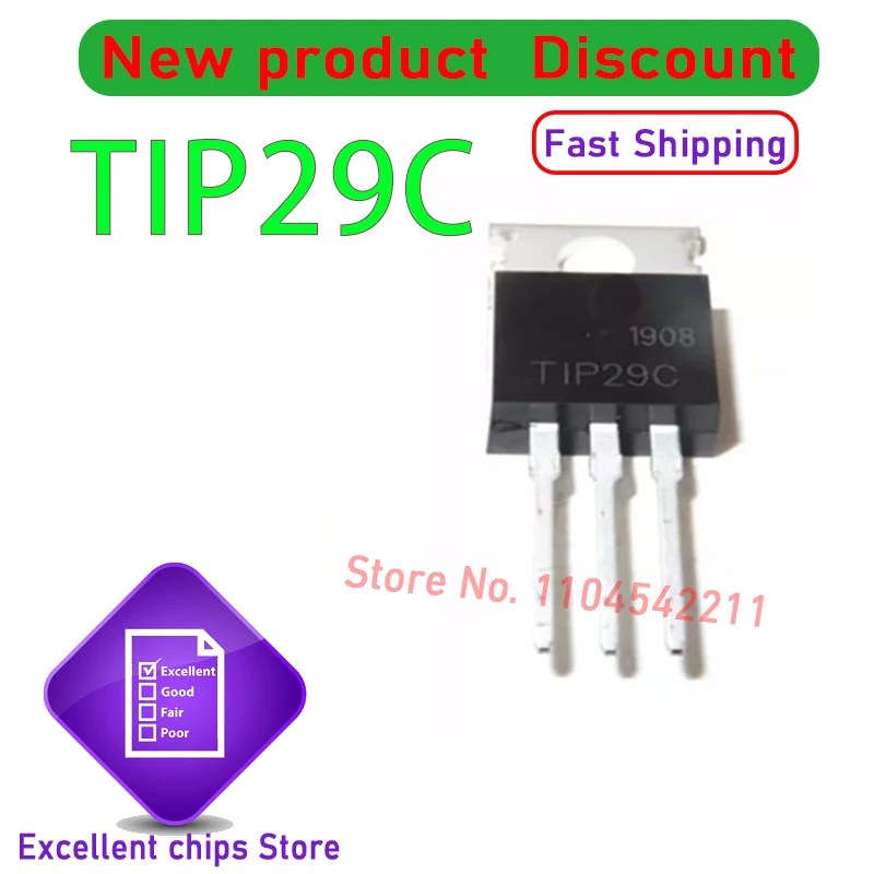 5 uds TIP31C TIP32C TIP41C TIP42C TO-220 TO220 TIP31 TIP32 TIP41 TIP42 TIP29C TIP30C PNP transistor de potencia triodo en línea