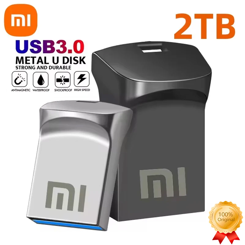 Xiaomi USB Mini 2TB OTG Metal USB 3.0 Super Flash Drive 1TB Pen Drive Mobile Phone & Computer High Speed Mutual Transfer Memory