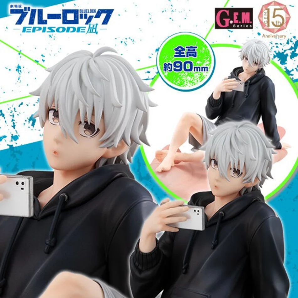 BLUE LOCK Actiefiguren Nagi Seishiro Anime Figuur Zittend Beeldje PVC Collectible Model Kinderen Pop Speelgoed Geschenken