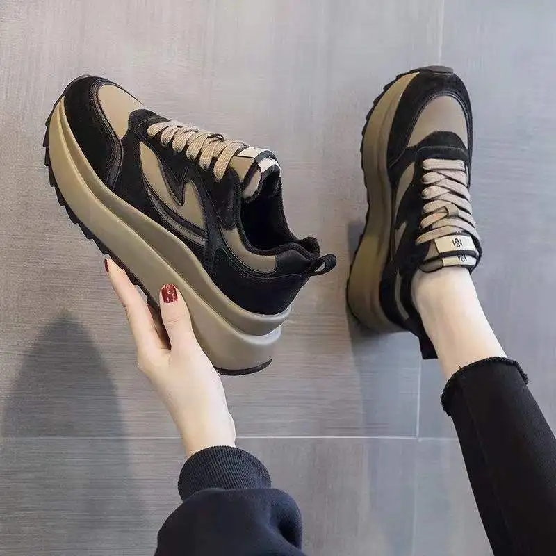 

Chunky Sole Women's Fashion 2025 Fall/Winter New Arrivals: Ultra-Popular Student-Friendly Slimming Athletic Casual Shoes
