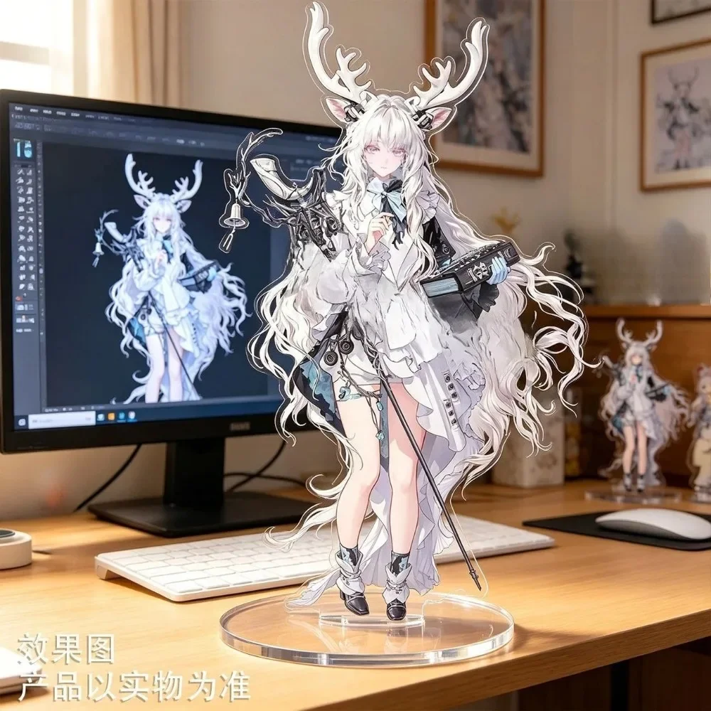 Arknights Phase Transition New Character Mon3Tr Kal'Tsit Hilda Cute Acrylic Stand Handmade Anime Model Collectible Decor Gift