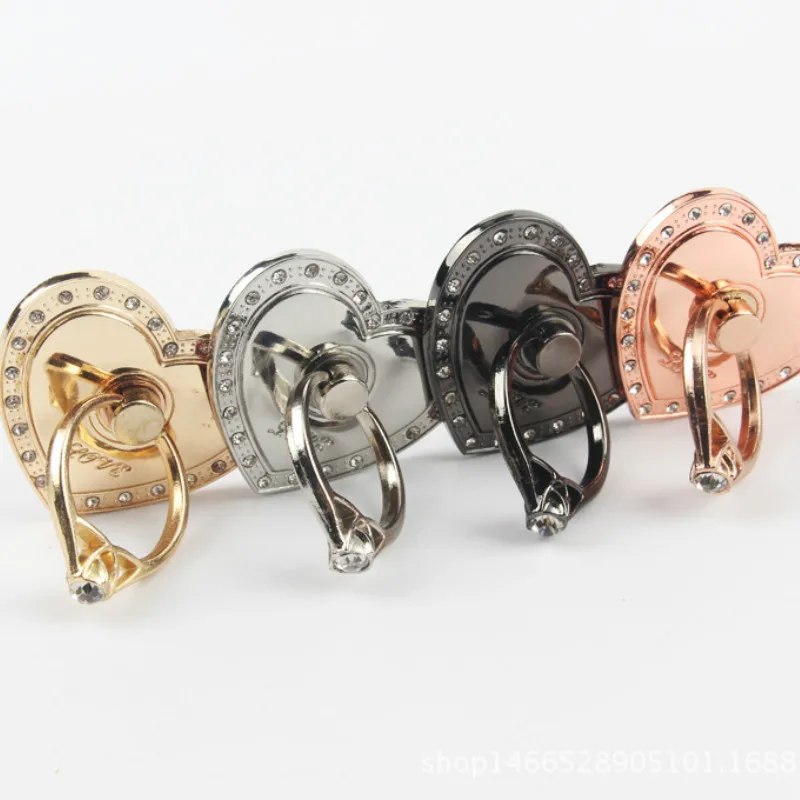 Grote Liefde Vorm Ronde Multifunctionele Auto Telefoon Houder Ring Gesp Mobiele Telefoon Case Beugel Smartphone & Tablet Ring houder