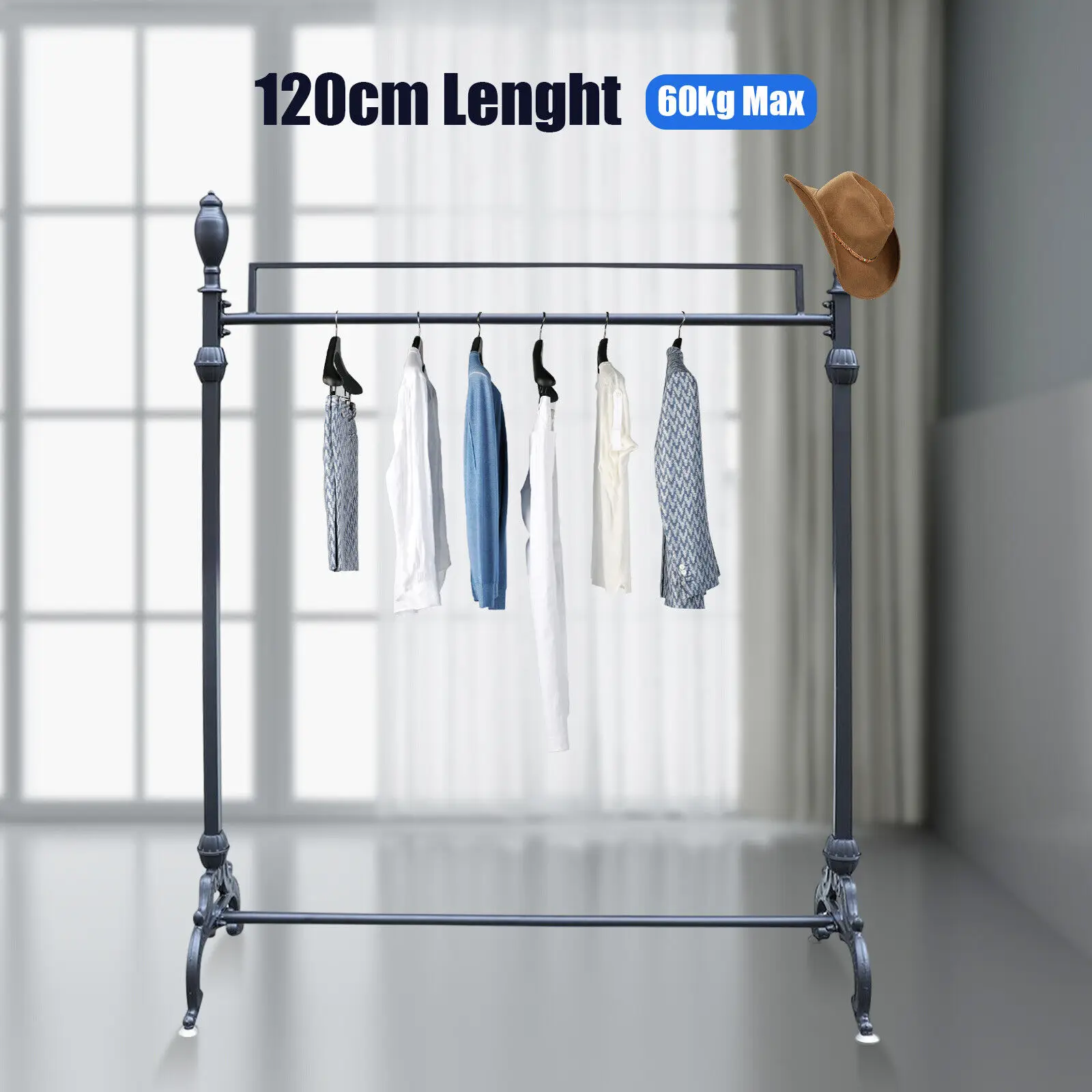 

Clothing Garment Hanging Rack Heavy Duty for Clothes Display Stand Rack Storage
