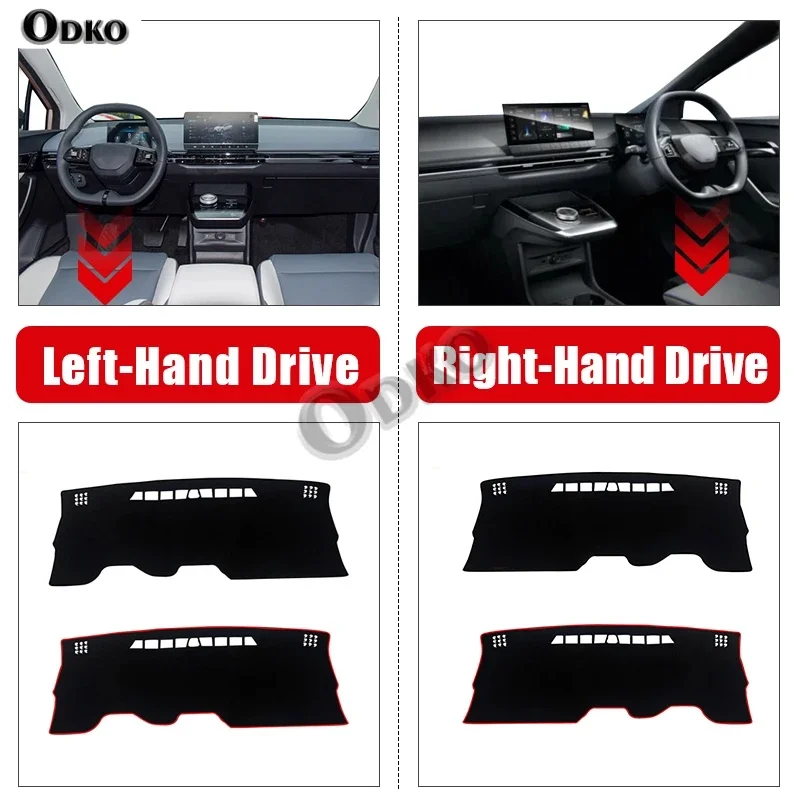 For MG 4 MG4 EV Electric EH32 Mulan 2022 2023 2024 Car Dashboard Mat Sun Shade Instrument Desk Non-slip Cover Accessories