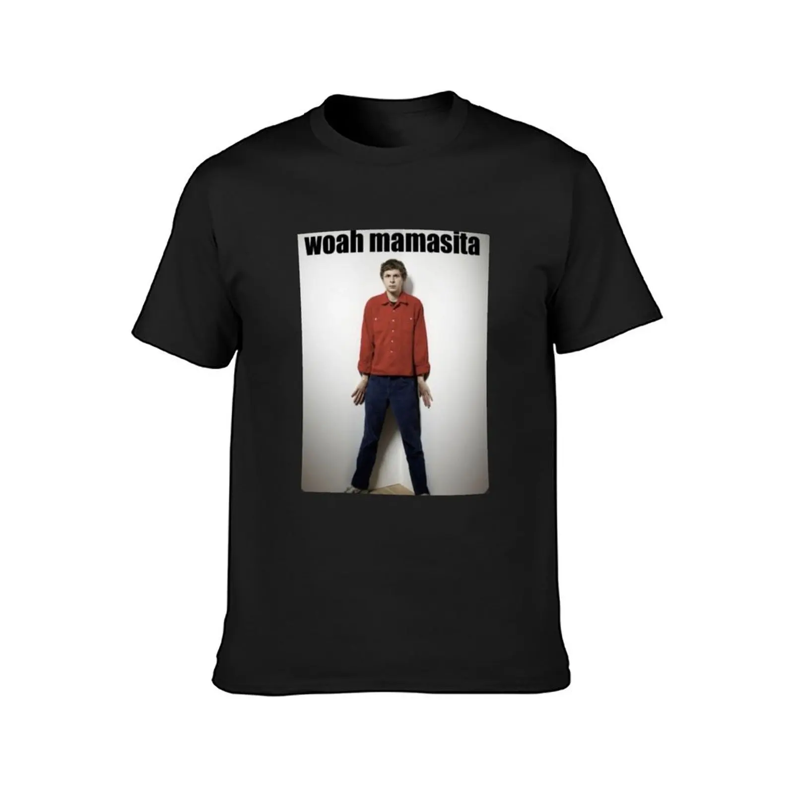 Michael Cera Woah Mamasita T-Shirt boys animal print shirts graphic quick-drying sweat mens shirts graphic tee