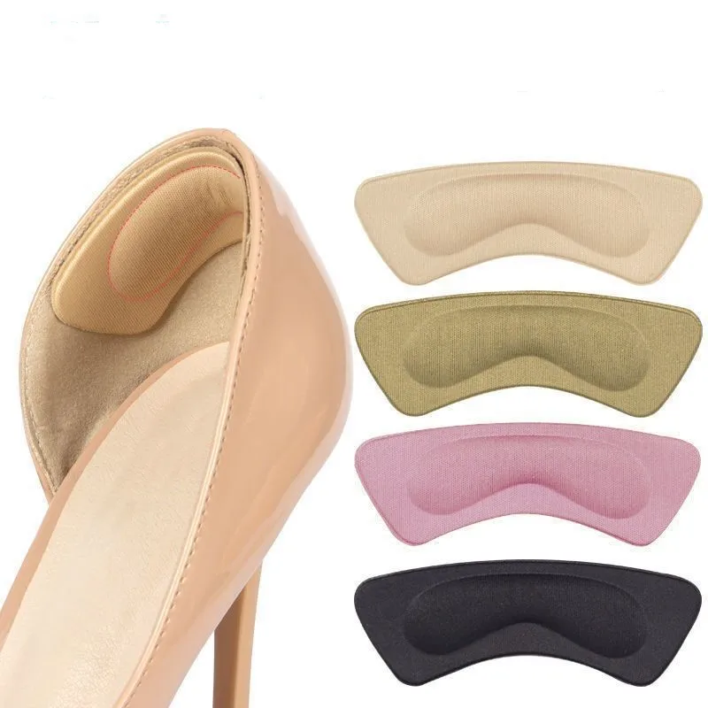 4D Heel Pads Insoles Patch Anti-wear Shoe Cushion Pain Relief Feet Care Heel Protector Adhesive Back Sticker Shoes Inse