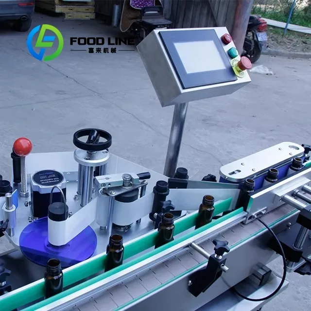 Rotary Round Bottle Labeler Smooth Rotating Roller Design Ensuring Even Label Pasting Without Wrinkle Or Bubble On Surface view 5