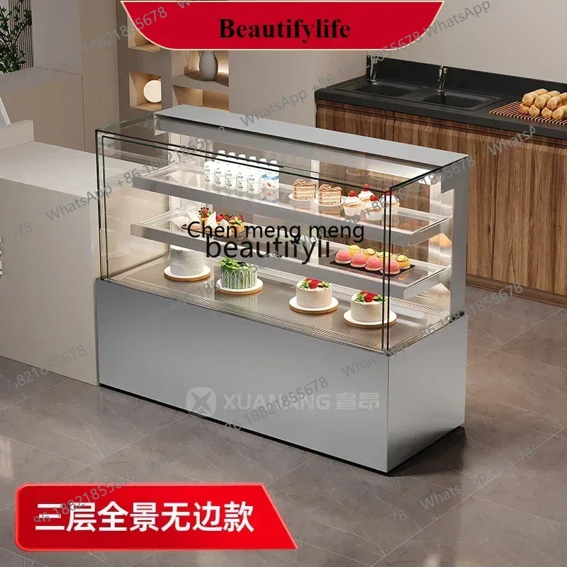 

Лидер продаж, новый панорамный дисплей для торта с воздушным охлаждением, коммерческий десерт, фруктовый напиток, холодильный свежий шкаф West Point