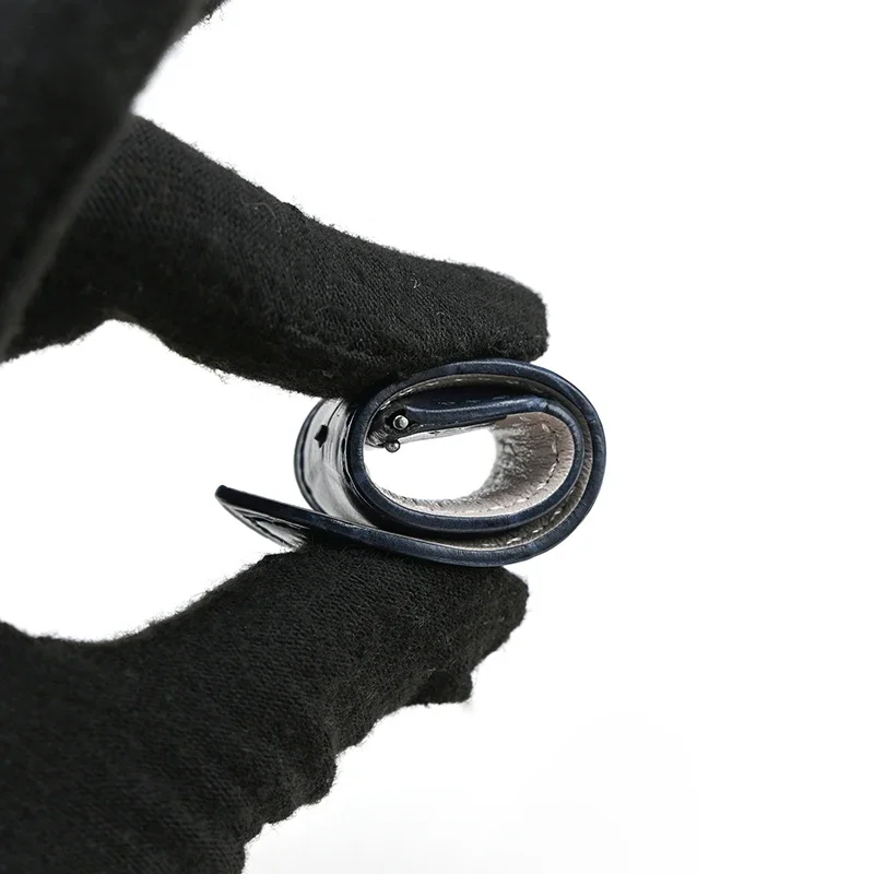 Echtes Leder Uhrenarmband 12/13/14/15/16/17/18/19/20/21/22/23/24/26 mm Schnellverschluss Herren Damen Universal Rindsleder Armband – Detail 7