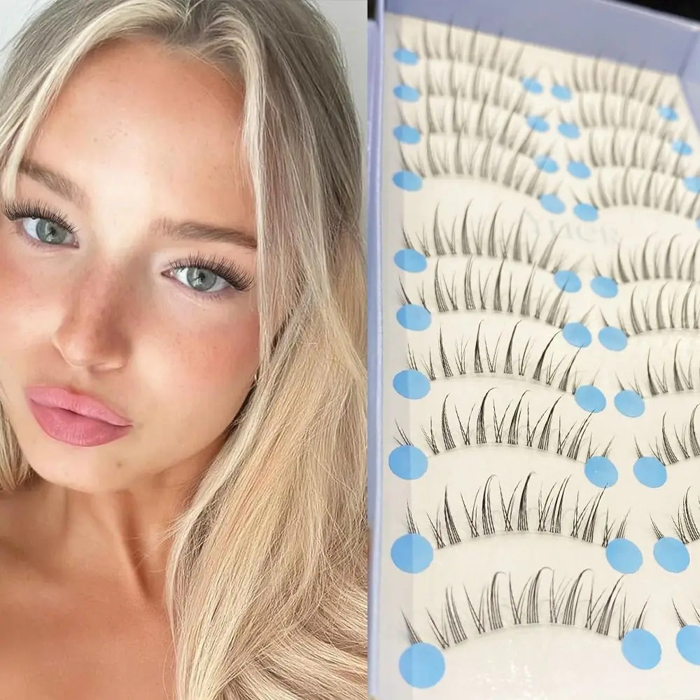 Nouvelles extensions de cils 3D en faux vison doux, effet naturel et volumineux, faites à la main, sans cruauté, pour maquillage des yeux féminin
