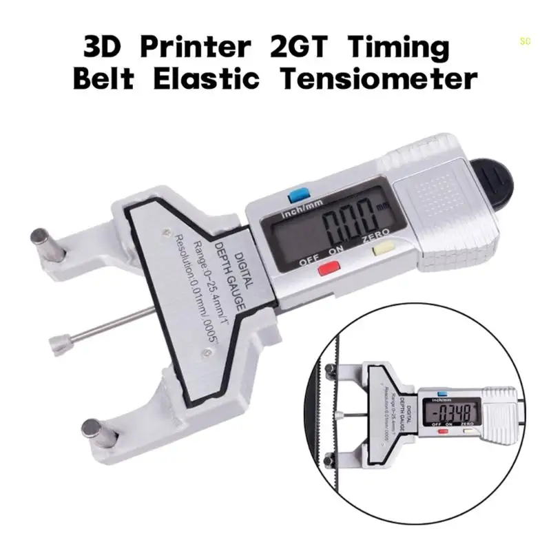 Printers Belt Tension Gauge 2GT Timing Belt Tensiometer Measure Belt Tension 3D Printers Effective Belt Tension Dropshipping