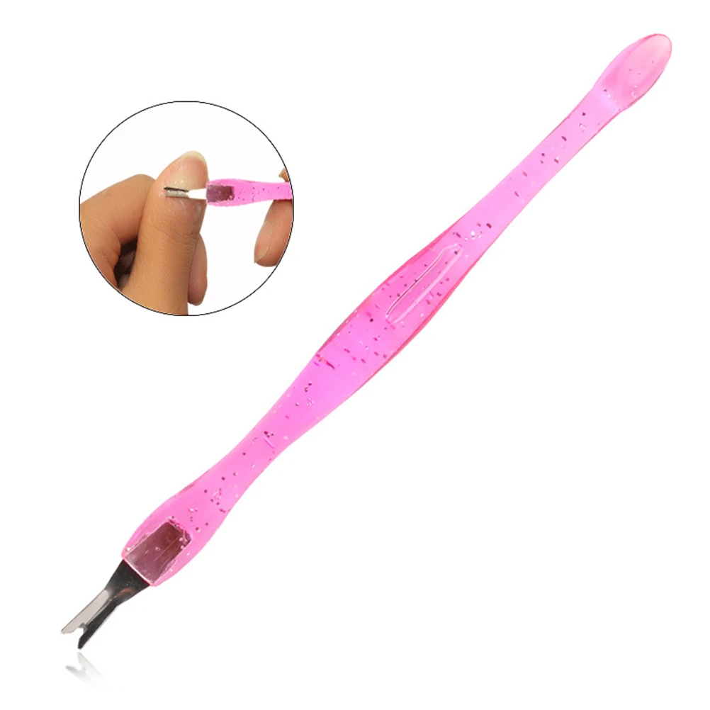 

Nail Art Tools Pedicure Cuticle Trimmer Dead Skin Remover Pusher Callus Removal Fork Stainless Steel Dual-End Spoon Design