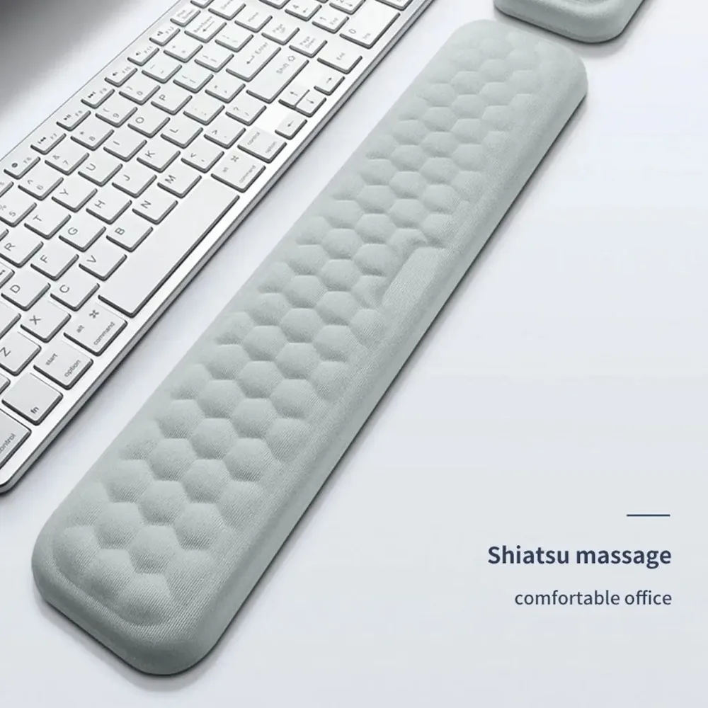 STONEGO Mouse & Keyboard Protection Rest Pad Massage Texture for PC Laptop Gaming Office Keyboard Mouse Stand Memory Cotton Rest