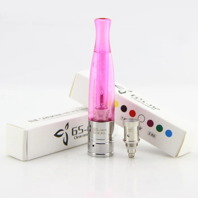 1 pces/2 pces/5 pces gs h2 atomizador tanque bobina dupla gs h2s substituir atomizador ce4 ce5 rebuildable vape tanque para ego vaporizador e cigarro