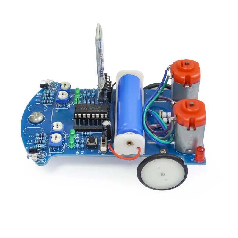 D2-6 Bluetooth Remote Control Car Kit Gravity Induction Track Obstacle Avoidance C51 Single-chip Microcomputer Intelligent Car