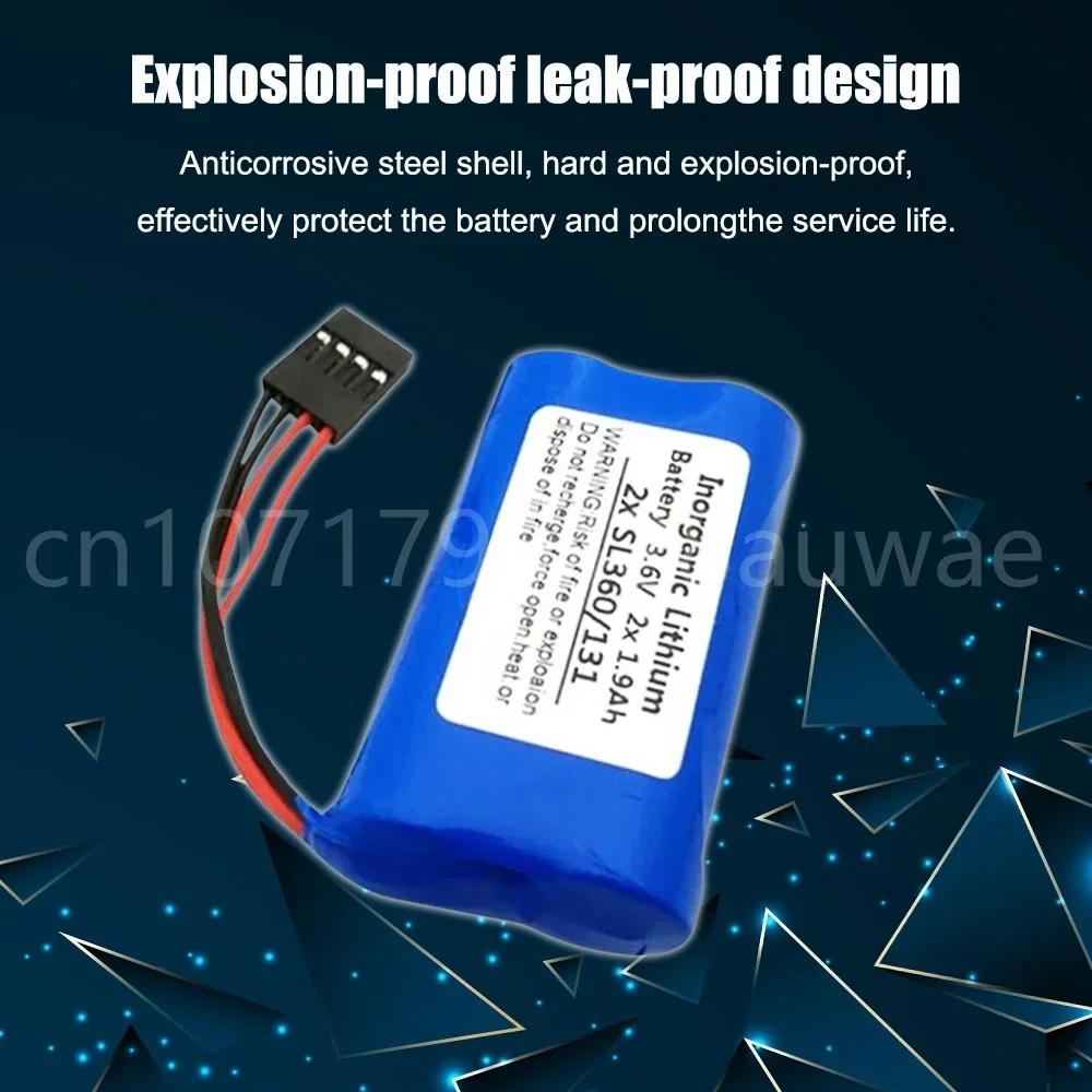 2PCS NUM Numerieke Controle Systeem Batterij VOOR Schneide Tsx17 SL360/13 2x1.9Ah 2XSL360/131 3.6V lithium Batterij met plug