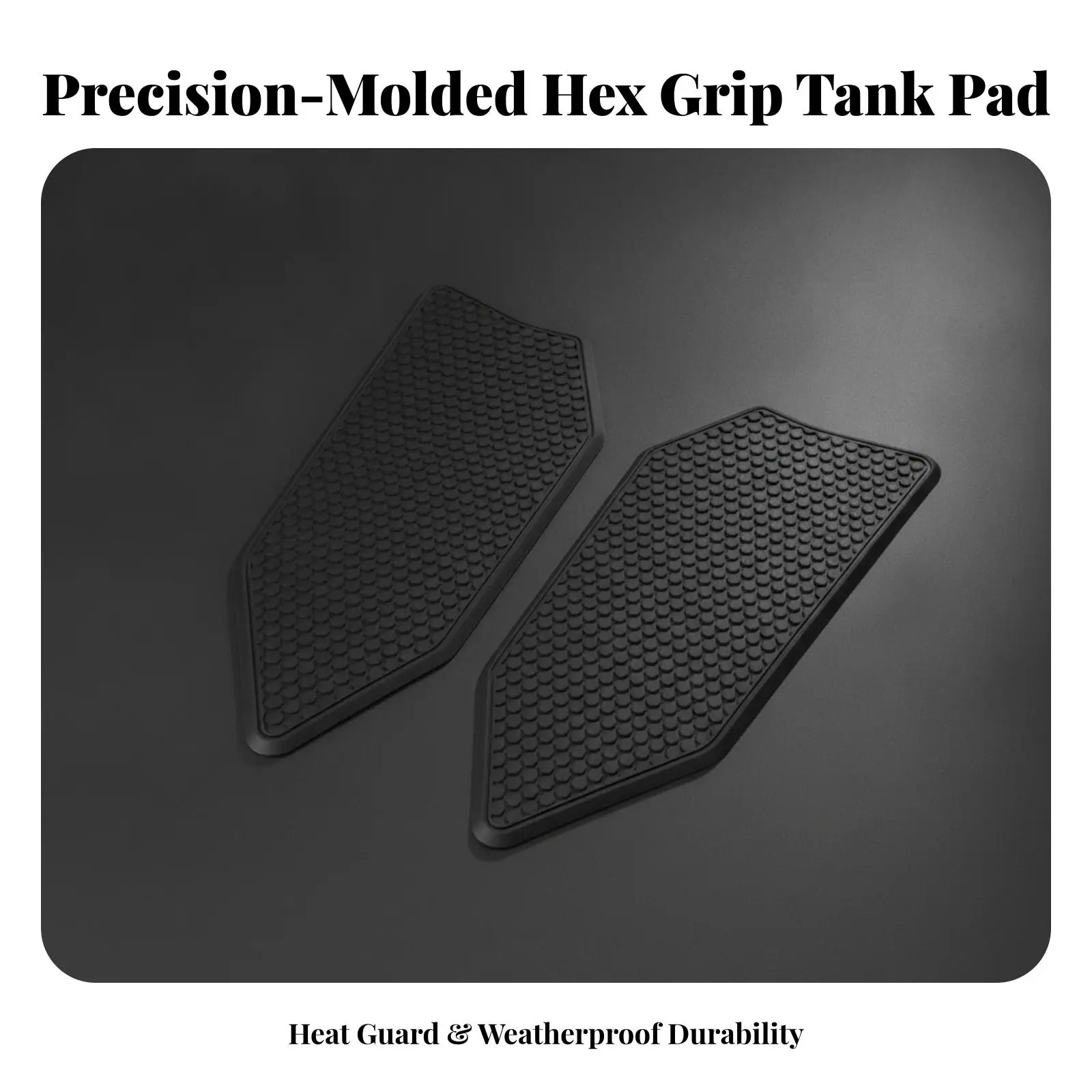 Motorcycle Tank Side Pads Textured for Everyday Riding, Riders