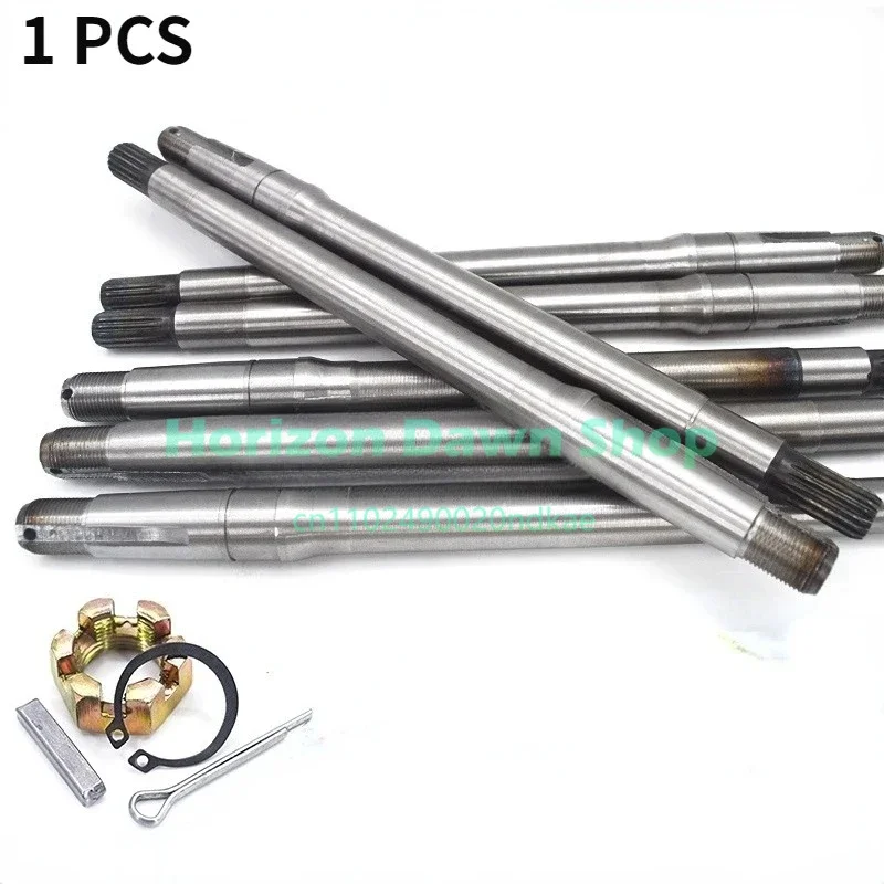 1PC Steel electric tricycle rear axle half shaft 18-tooth 9 shaft head 6205 bearing rear axle drive shaft replacement