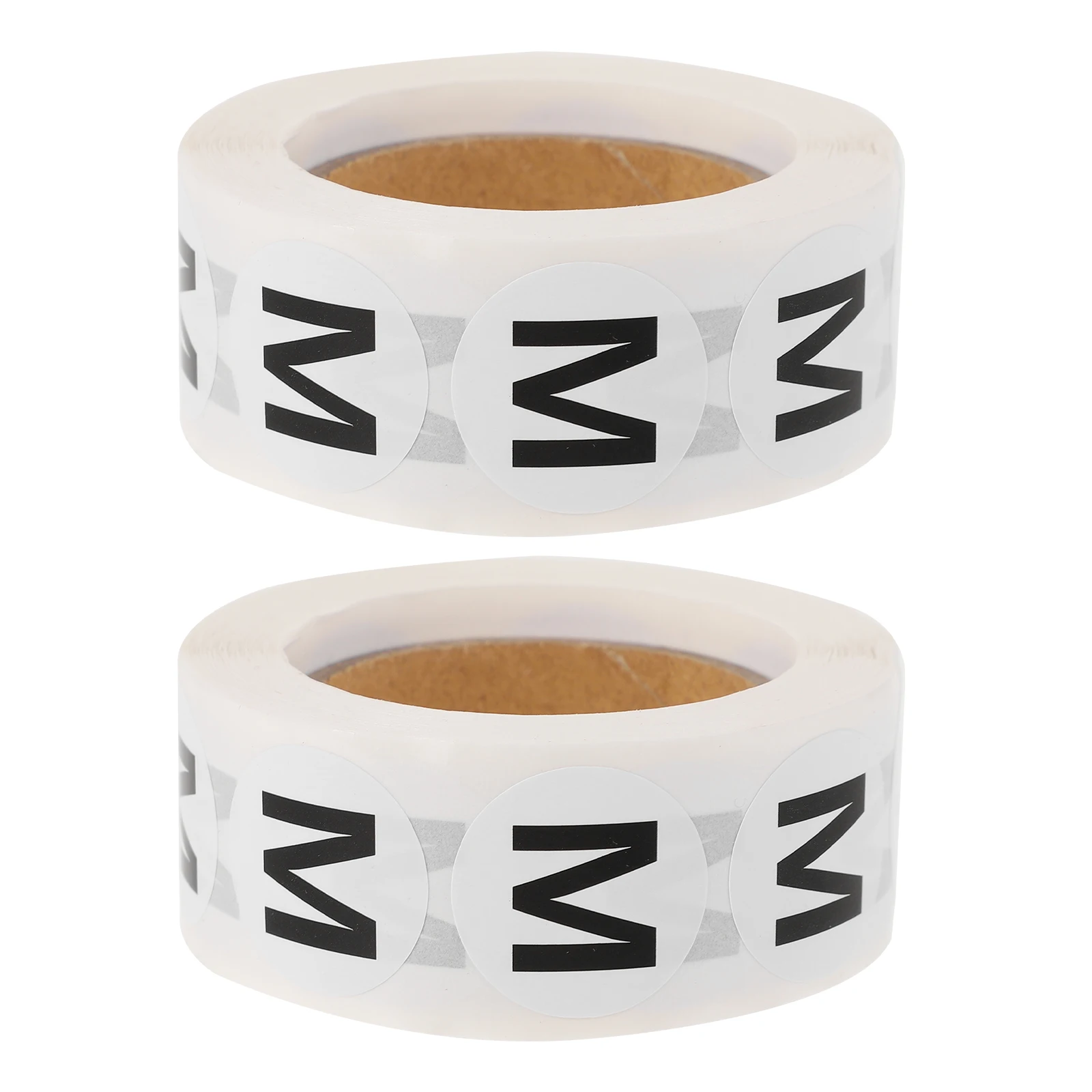 2 рулона, 1000 шт., круглые наклейки с размерами одежды, самоклеящиеся бумажные бирки для футболок, шапок, пальто, папка для гардероба, бирка оптом