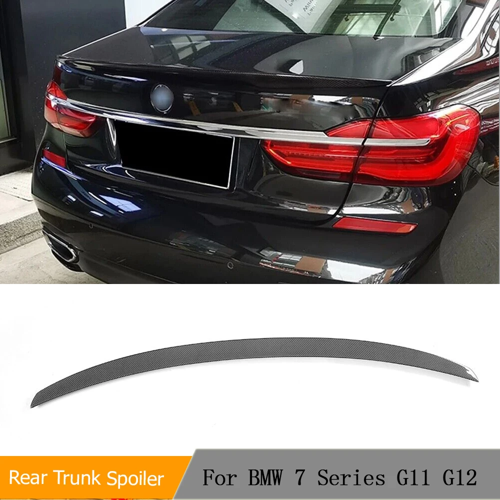 

Car Rear Trunk Spoiler Wings for BMW 7 Series G11 G12 740i 750i 750Li Sedan 4-Door 201-2022 Boot Lid Wing Lip FRP/Carbon Fiber