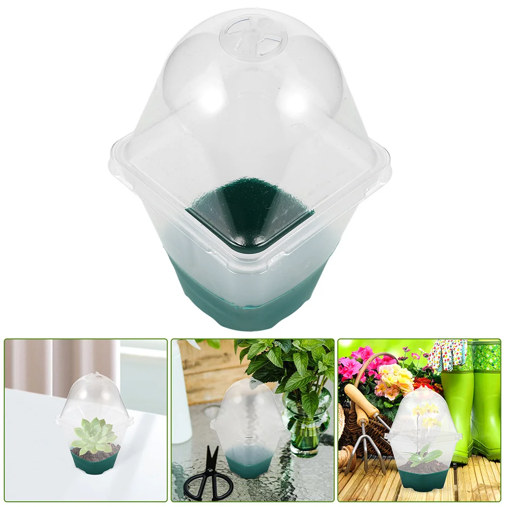 

6pcs Clear Nursery Pots With Drainage Holes Reusable Small Planter For Plants Space Saving Breathable Design Starter Pots For