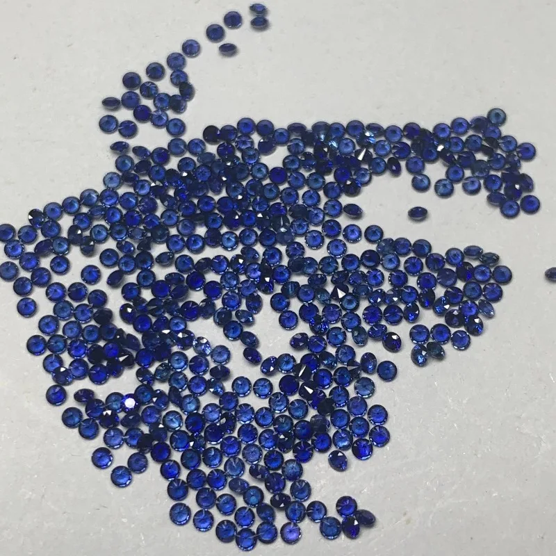 Großhandel: Laborgezüchteter Saphir, rund geschliffen, farbig, kleine Größen 1,0-3,5 mm – Edelstein für DIY-Ringe, Halsketten, Ohrringe – Hauptmaterialien – Detail 4