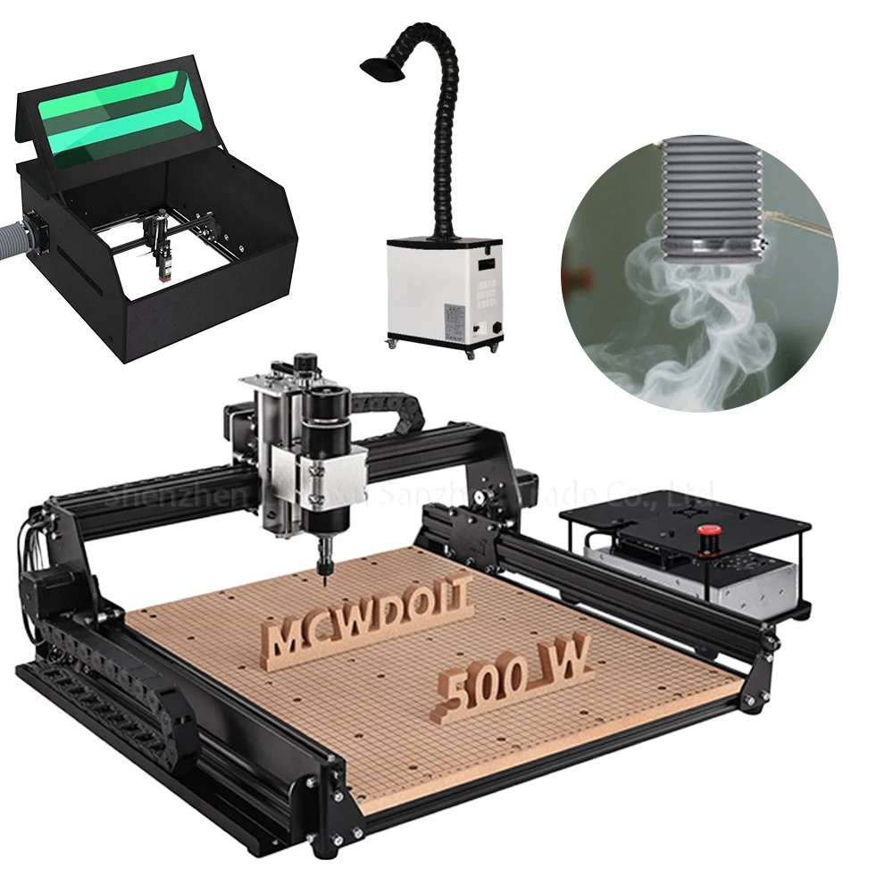 

Hot Sale 4540 CNC Router Machine Milling Cutting Engraving Wood Acrylic Fume Extrator Smoke Purify Machine Ventilation Exhaust