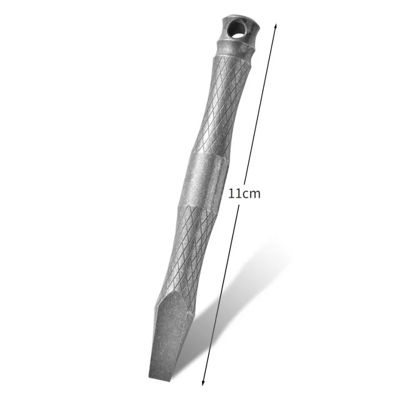 Titanium Alloy Crowbar Multifunctional EDC Broken Window Outdoor Hiking Camping Durable Waist Hanging Keychain Survival Tools