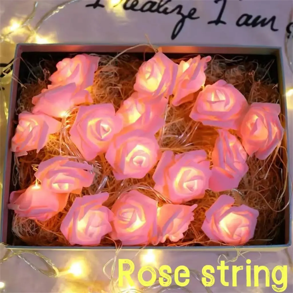 

1.5M/3M/6M LED String Lights VALENTINE'S DAY Confession Proposal Rose Light Decorative Light Battery USB fairy lights decoration