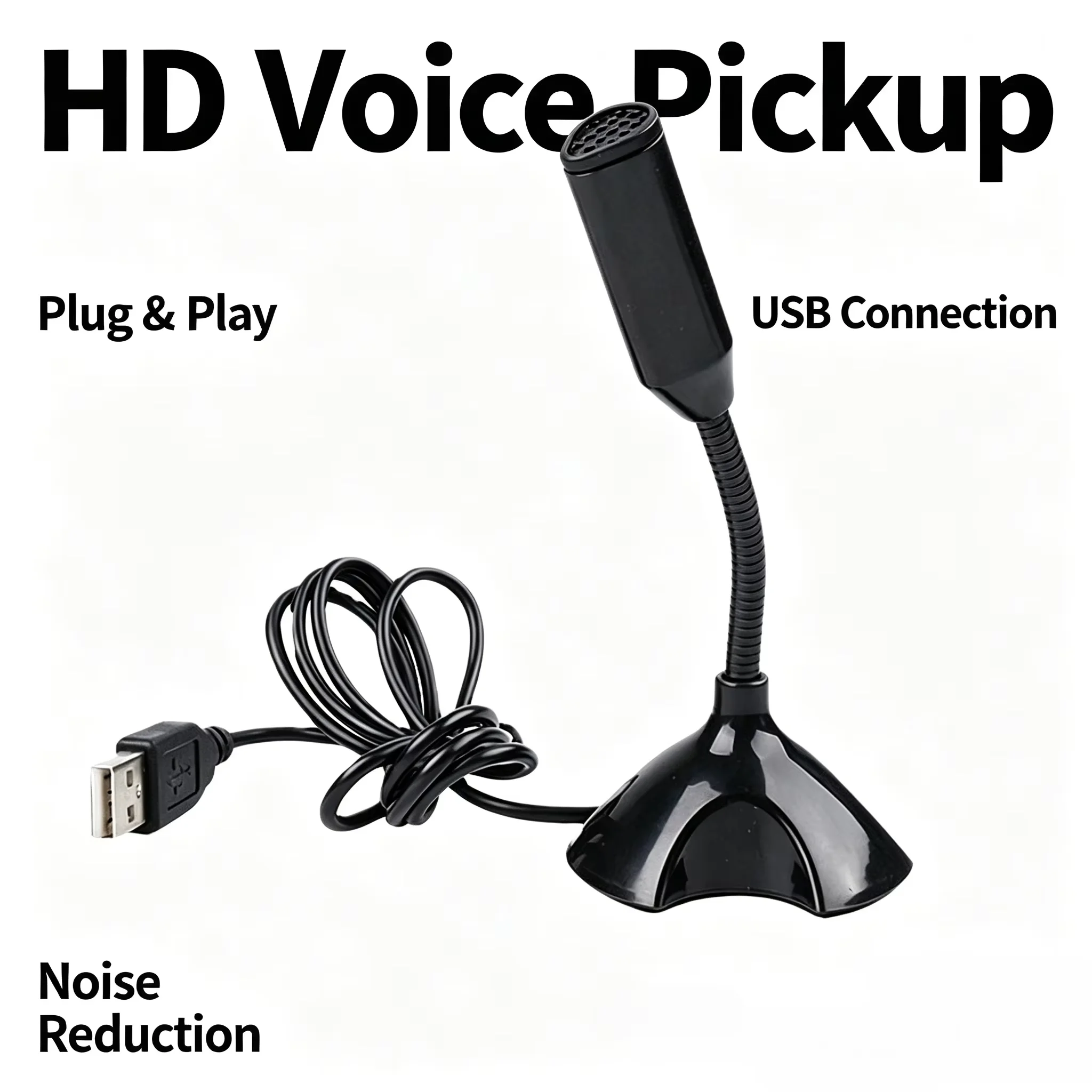 Mini USB Microphone for KTV Speaker Computer Notebook Voice Input External Audio Device Compact Digital Microphone