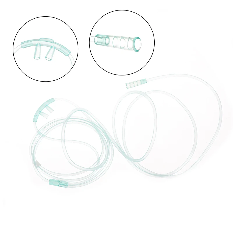 2 متر طرف مرن قنية الأكسجين الأنفية الناعمة يمكن التخلص منها قنية الأكسجين للبالغين/الخرطوم/أنبوب
