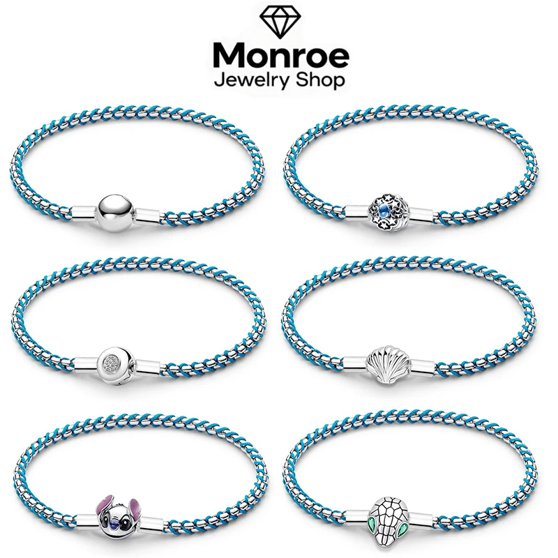 

A Trendy Braided Couple's Bracelet Is Perfect to Pair With A 925 Sterling Silver Pendant, Making It A Great DIY Birthday Gift.