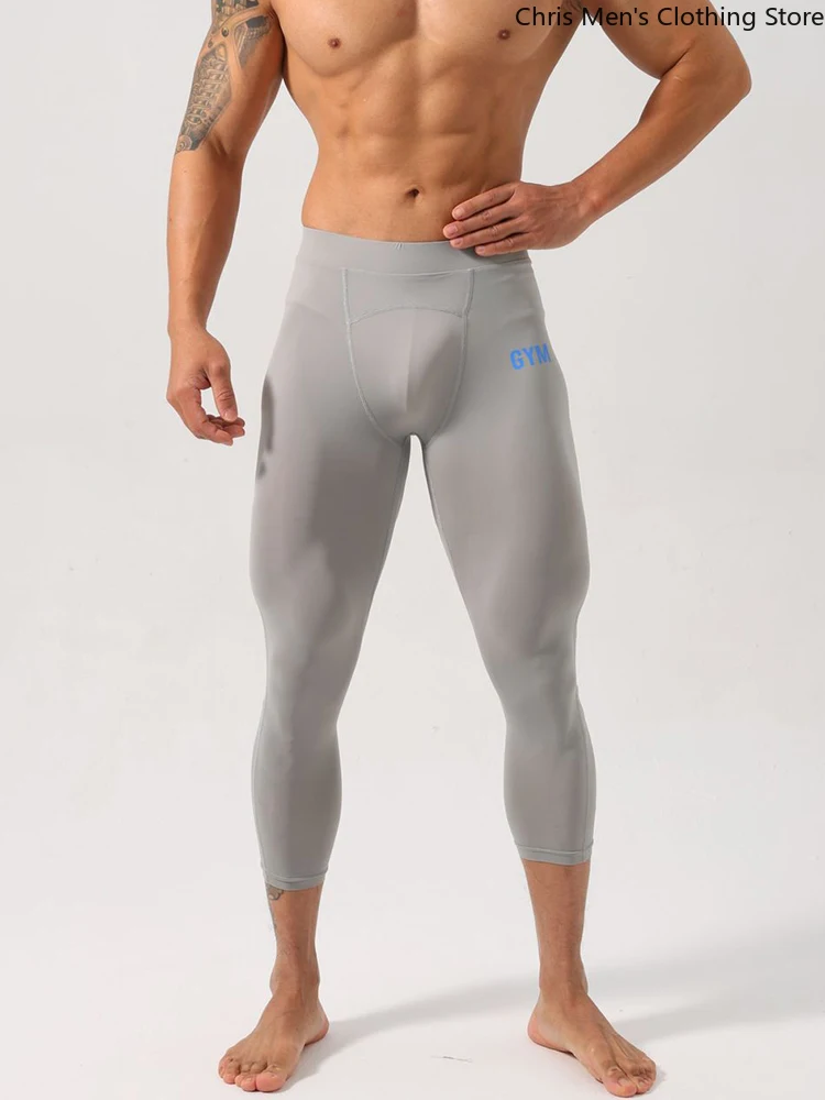 Pantalones cortos elásticos ajustados para entrenamiento deportivo para hombre, pantalones cortos transpirables de secado rápido para gimnasio y Fitness, pantalones cortos informales para correr al aire libre