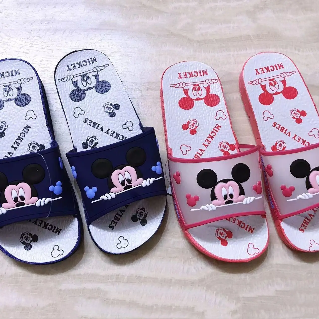 

Disney Mickey 2025 Summer New Slippers For Women Trend Harajuku Bathroom Anti Slip Couple Slippers Casual Soft Bottom Home Shoes
