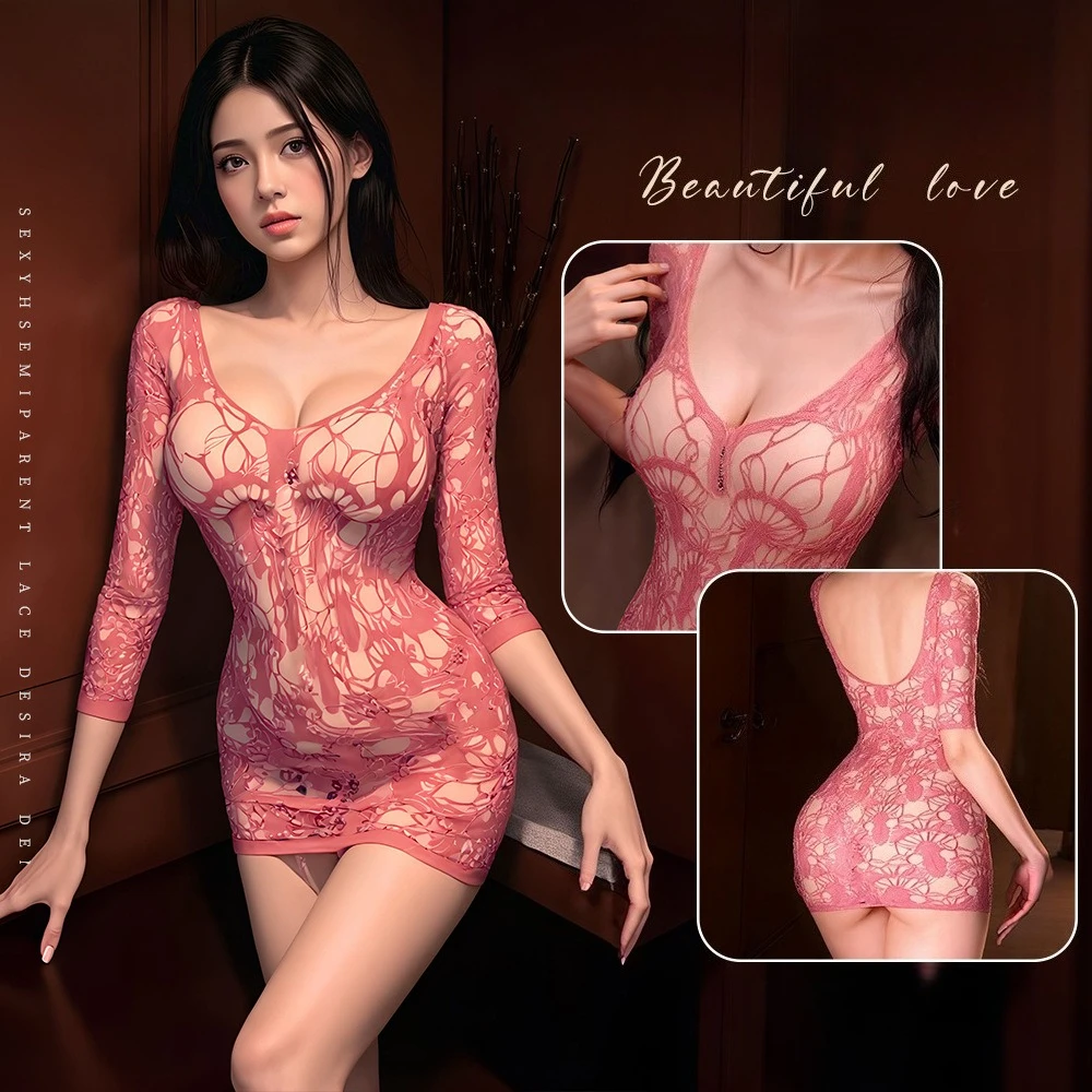 

Sexy Sheer Mesh Bodycon Dress - Sultry Cutout Bandage Dress, Butt-Lifting Clubwear with See-Through Panels