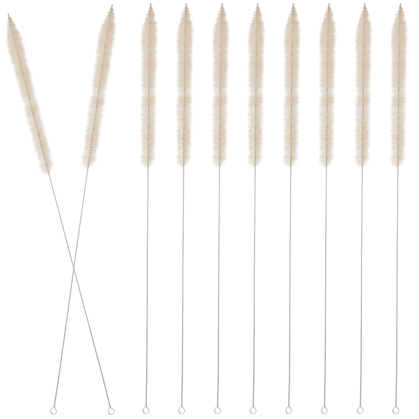 10 Pcs Graduated Straw Brush Cleaning for Scale Pipette Laboratory Cleaner Flask Portable