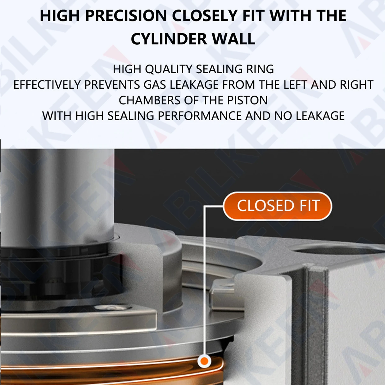 ABILKEEN SDA32X10 Seri SDA Silinder Udara Tipis 32MM Bor Benang Betina X 10MM Silinder Kompak Pneumatik Kerja Ganda