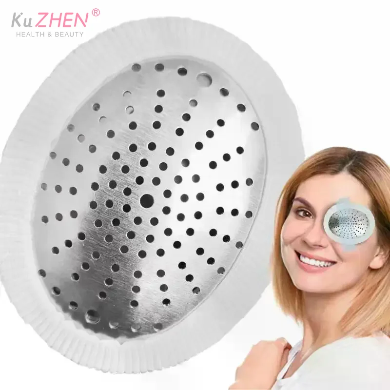 First Aid Aluminum Aloy Eyes Mask Tactical Medical Ophthalmic Eyes Protection With Holes For Injured Postoperative Eye Emergency