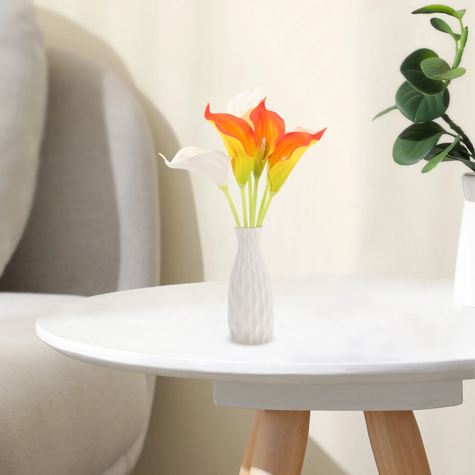 

6Pcs Artificial Flowers High Simulation PU Touch Wedding Home Office Decoration Artificial Flowers