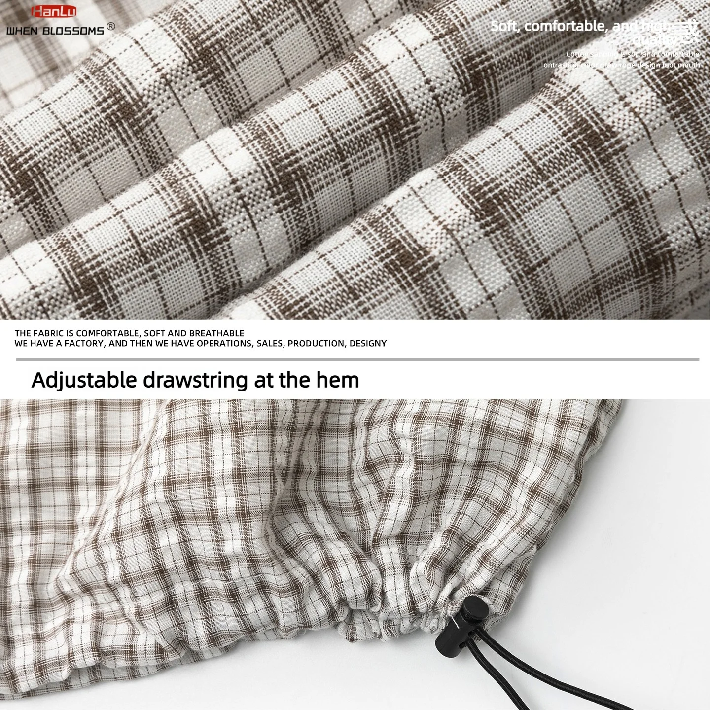 Men's 2026 Boxy Fit Short Sleeve Shirt Plaid Print Adjustable Hem Loose Fit Check Pattern Streetwear Summer Top