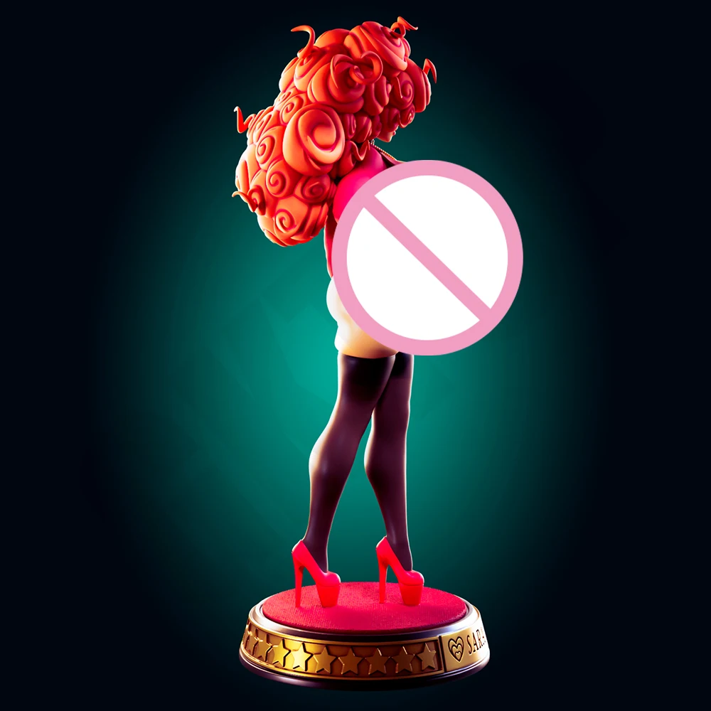 1:24 Oficer Rhu Bellum Sexy Girl NSFW Zestaw do Druku 3D z Żywicy Zabawka Gk Niepomalowana Figurka DIY Niezmontowana Statuetka Figurki Model Zabawki