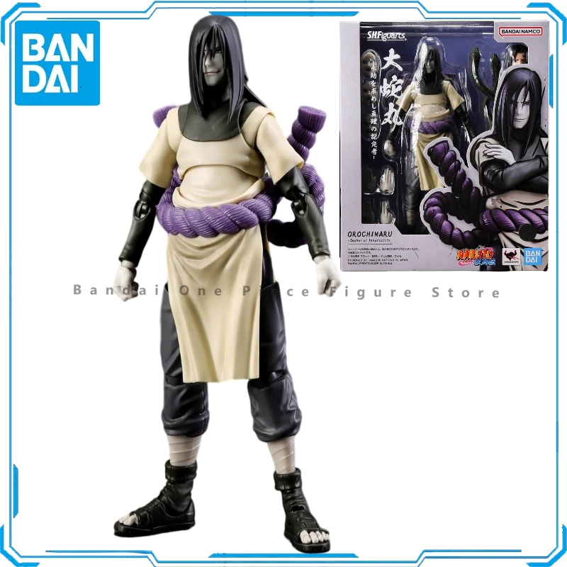 

In Stock Original Bandai Naruto SHF Orochimaru Action Figures Animation Toys Model Genuine Collector Hobby Anime Gifts for kids