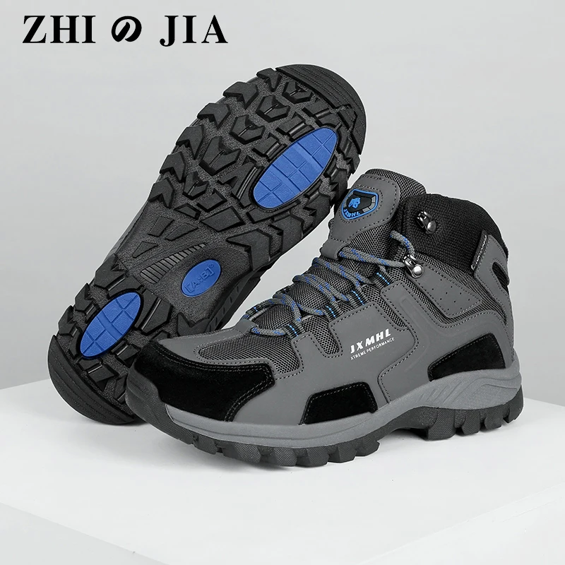 

37-47 Men Hiking Shoes Durable Waterproof Anti-Slip Outdoor Climbing Trekking Shoes Male Military Tactical Boots Casual Sneakers