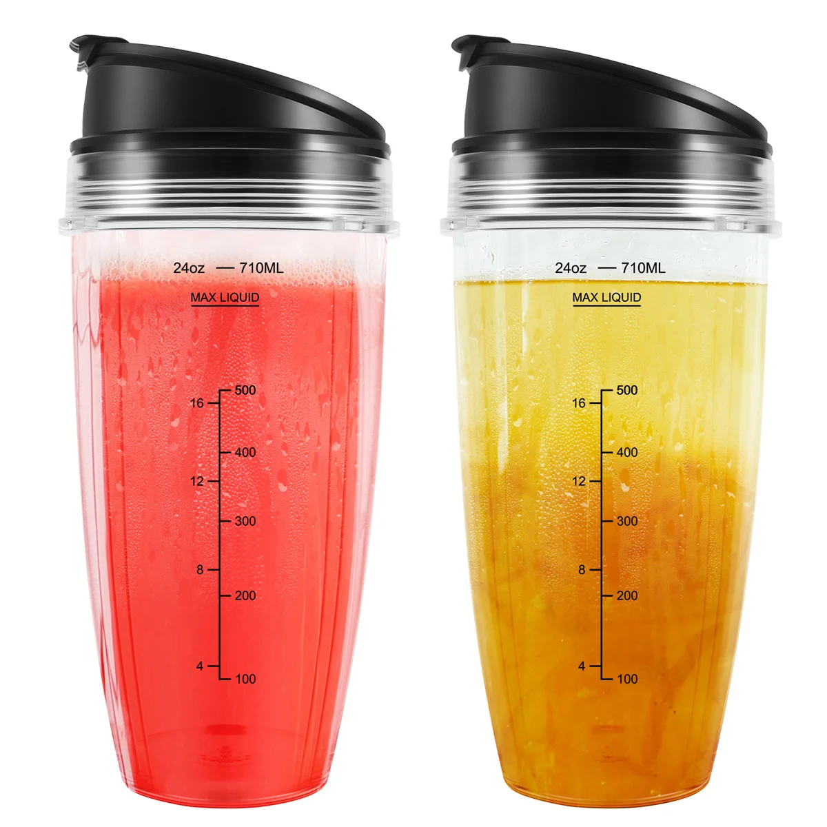 Tazas de repuesto para licuadora Ninja, 24OZ, Compatible con Nutri BN401, BN701, SS101, BN400, BN800, BN801